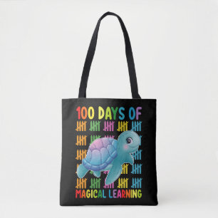 100 dagen van magisch leren schildpad school draagtas