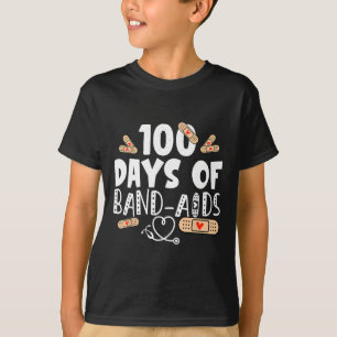 100 dagen van pleisters - school verpleegkundige 1 t-shirt
