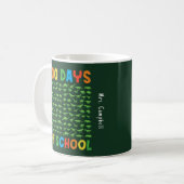 100 Dagen van School 100 Groene Dinosaurussen Lera Koffiemok (Voorkant links)