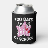 100 dagen van school alfabet 100e dag leraar blikjeskoeler (Blikje Voorkant)