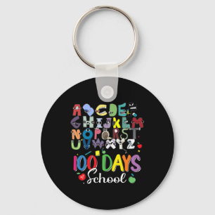 100 Dagen van School Alphabet Lore Abc's School Ko Sleutelhanger