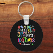 100 Dagen van School Alphabet Lore Abc's School Ko Sleutelhanger (Voorkant)
