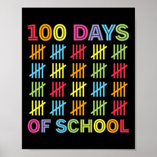 100 dagen van school Kinder 100ste dag van school Poster