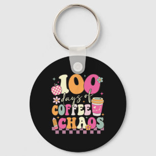 100 dagen van school koffie liefhebber 100ste dag  sleutelhanger