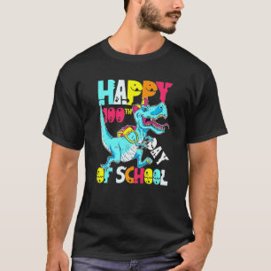 100 Dagen Van School Leraar En Leerling Trex Dinos T-shirt