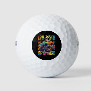 100 dagen van school monster vrachtwagen leraar st golfballen