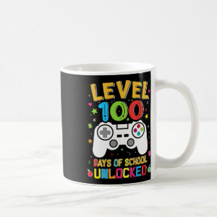 100 dagen van school ontgrendelde gamer 100ste dag koffiemok