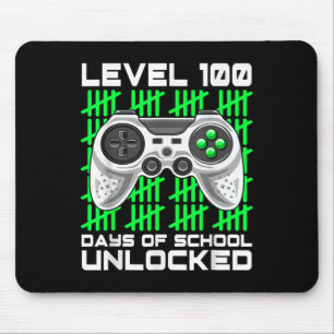 100 dagen van school ontgrendelde gamer videogames muismat