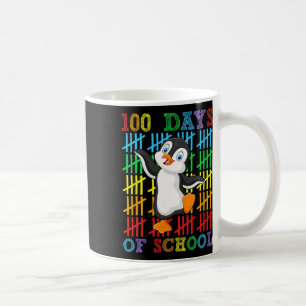 100 dagen van school pinguïn minnaar jongens meisj koffiemok