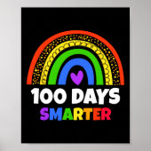 100 dagen van school regenboog Kinderen en docente Poster (Voorkant)