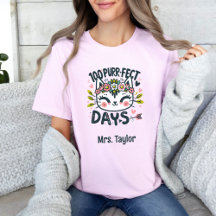 100 Dagen van School Schattige Kleurrijke Leraar