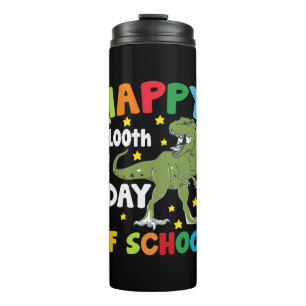 100 dagen van school Trex 100e dag van de school Thermosbeker