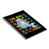 100 Dagen Van School Zeemeermin Leraar Student Notitieboek (Rechterzijde)
