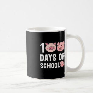100 dagen van schoolvarken Cartoon leraar Schattig Koffiemok