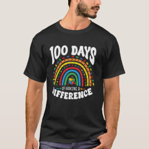 100 dagen van verschil maken 100ste dag van school t-shirt