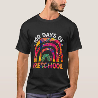 100 dagen van voorschoolse tie Dye Rainbow Worm le T-shirt