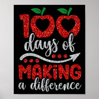 100 dagen verschil maken 100 dagen school poster