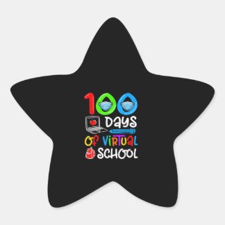 100 dagen virtuele school online ster sticker