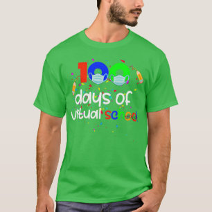 100 dagen virtuele schoolafstandsonderwijs — Oplos T-shirt