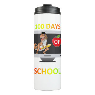 100 dagen virtuele schoolleerstudent Quaran Thermosbeker