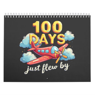 100 dagen vlogen in een vliegtuig voorbij 100 dage kalender