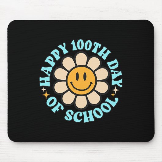 100 dagen vrolijke 100e dag leerkracht Kinderen Muismat (Voorkant)