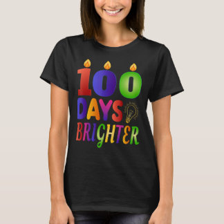 100 dagen vrolijker 100ste dag voor leerkinderen t-shirt