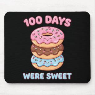 100 dagen waren zoete Kawaii-donut 100ste dag van Muismat