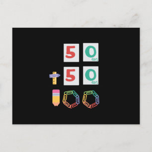 100 dagen Wiskunde Briefkaart