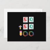 100 dagen Wiskunde Briefkaart (Voorkant / Achterkant)