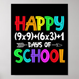 100 dagen Wiskunde op school voor lerarenstudenten Poster