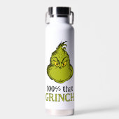 100% dat Grinch Waterfles (Voorkant)