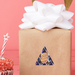 100% dat mam Abstracte Pattern Driehoek Sticker