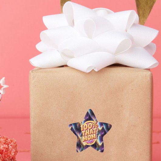 100% dat mam Abstracte Pattern Ster Sticker