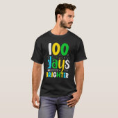 100 Days Brighter   100 Days Of School T-shirt (Voorkant volledig)