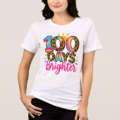 100 Days Brighter School Tri-Blend Shirt (Voorkant)