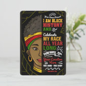 100 Days Learning Black History 2026  Feestdagenkaart (Staand voorkant)