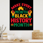 100 Days Learning Black History 2026 Poster  (Cuisine)