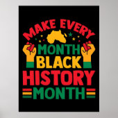100 Days Learning Black History 2026 Poster  (Devant)