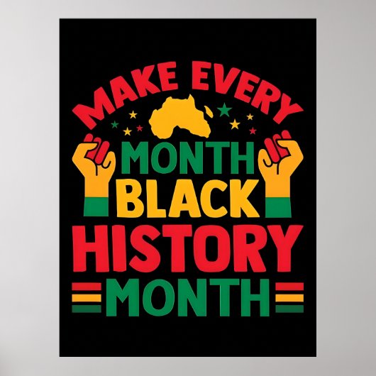 100 Days Learning Black History 2026 Poster  (Devant)