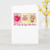 100 Days Of Coffee And Chaos Kaart (Gele Bloem)