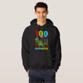 100 Days Of Kindergarten Dinosaur Rex Dinosaur  Bo Hoodie (Voorkant volledig)