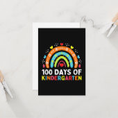 100 Days of Kindergarten Kaart (Voorkant / Achterkant in situ)