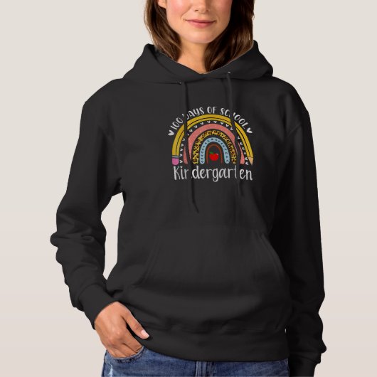 100 Days Of Kindergarten School Teacher Smarter Ra Hoodie (Voorkant)