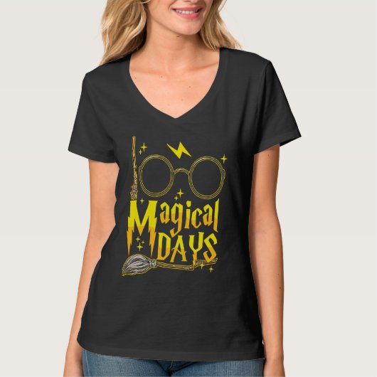 100 Days Of Magical Learning 100th Day T-shirt (Voorkant)