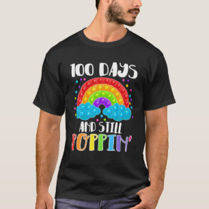 100 Days Of School And Still Poppin 100Th Day Kids T-shirt
