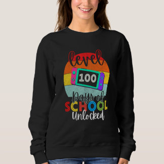 100 Days of School Boys Retro 100th Day School Gir Trui