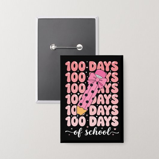100 days of school celebration button (Voorkant / Achterkant)