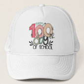 100 Days of School Celebration Cap Trucker Pet (Voorkant)