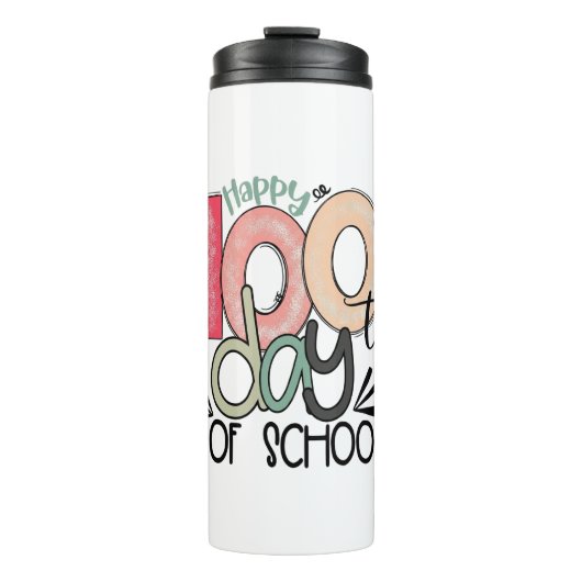 100 days of school celebration gift thermosbeker (Voorkant)